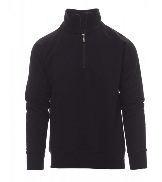 Felpa mezza zip uomo