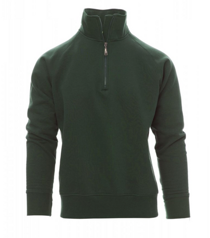 Felpa mezza zip uomo